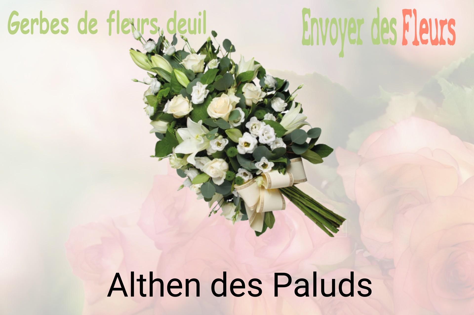 Gerbe de fleurs de deuil livrée à Althen-des-Paluds